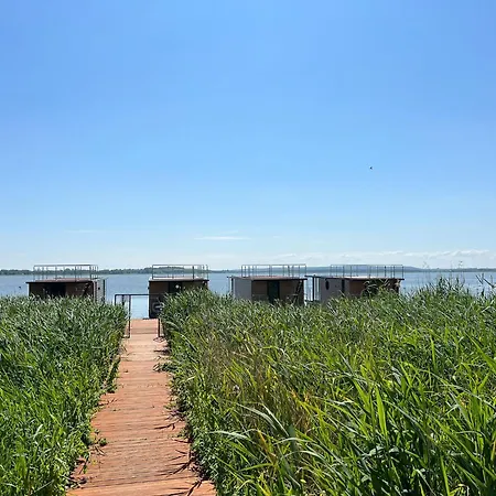 Houseboat In Azy By Jamno And Sea Łazy