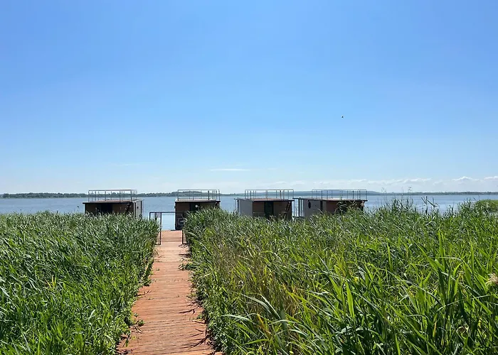 Houseboat In Azy By Jamno And Sea Łazy