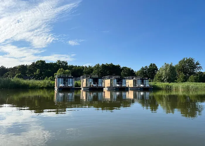 Houseboat In Azy By Jamno And Sea Łazy