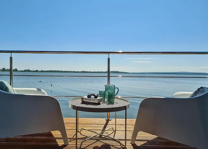 Houseboat In Azy By Jamno And Sea Łazy